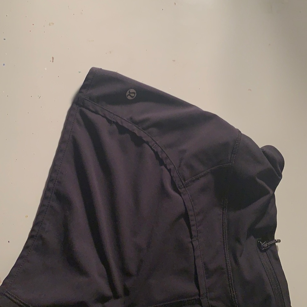 black lululemon shorts, size 6 , lightly worn